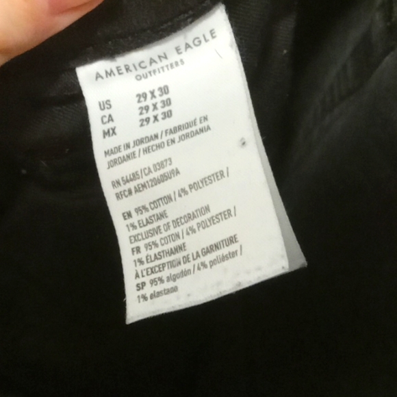 AE Airflex+ Black Distressed Jeans - Picture 3 of 3